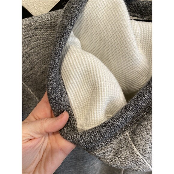 Rag & Bone Amelia Lace Up Hoodie Cropped Sweatshirt, Gray Size XS - Picture 10 of 10